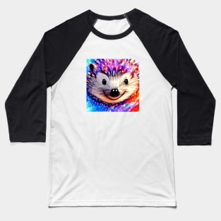 Happy Hedgehog - Cute and Colorful Baseball T-Shirt